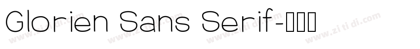 Glorien Sans Serif字体转换